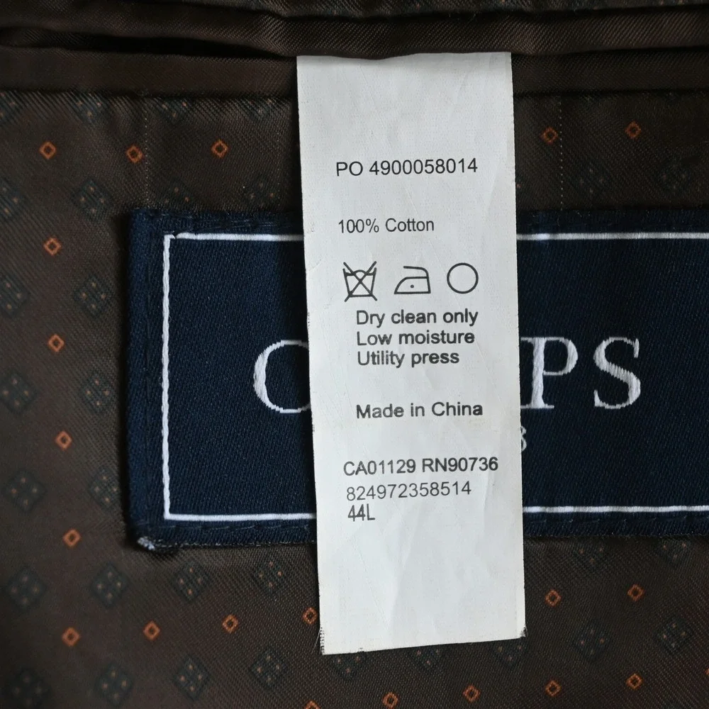 Chaps Ralph‎ Lauren 44L Brown Corduroy Mens Blazer Suit Jacket Sport Coat